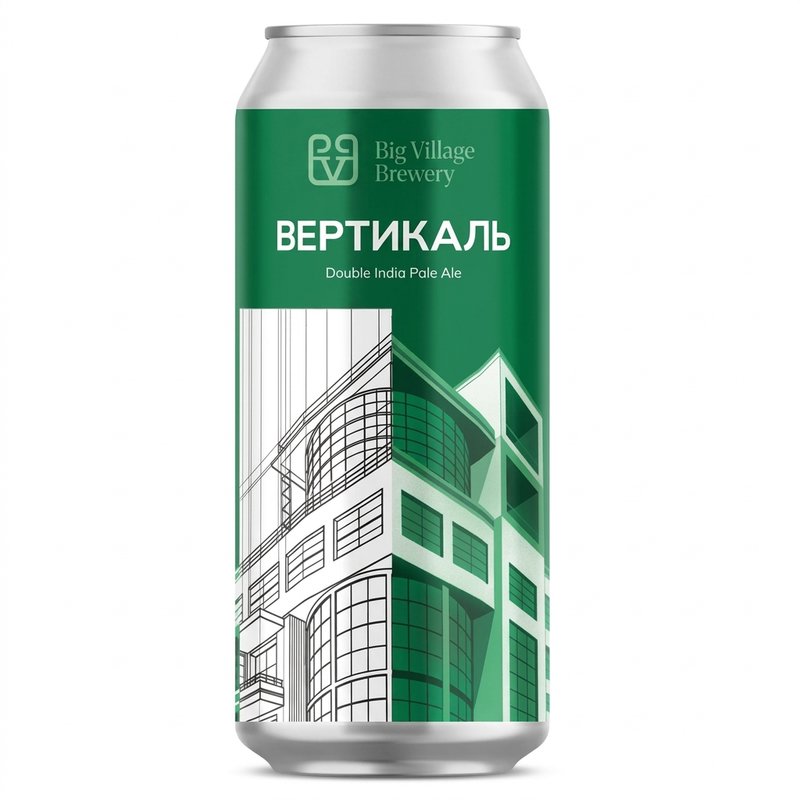 Пиво бутылочное BIG Village Вертикаль 0,45 ж/б